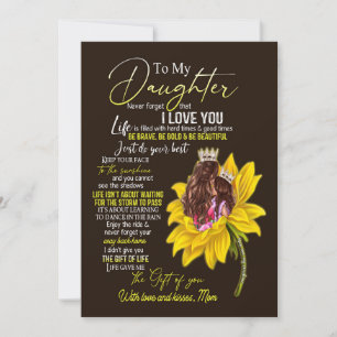 Daughter Lovers To My Daughter Love Mum Holiday Card