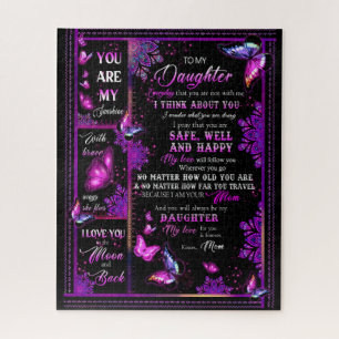 Daughter Lovers To My Daughter Love Mum Jigsaw Puzzle