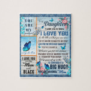 Daughter Lovers To My Daughter Love Mum Jigsaw Puzzle