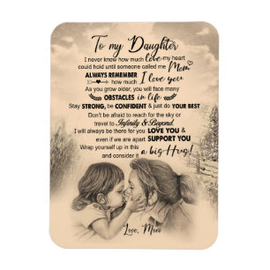 Daughter Lovers   To My Daughter Love Mum Magnet