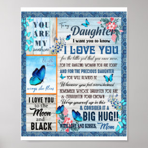 Daughter Lovers   To My Daughter Love Mum Poster
