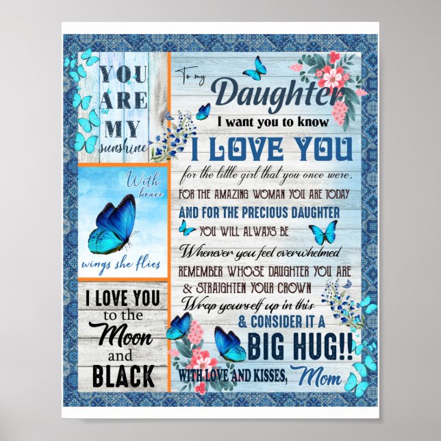 Daughter Lovers | To My Daughter Love Mum Poster (Front)
