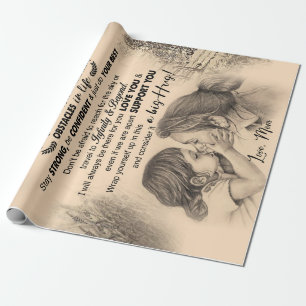 Daughter Lovers To My Daughter Love Mum Wrapping Paper