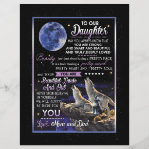 Daughter Lovers To Our Daughter Love Mum And Dad Custom Letterhead