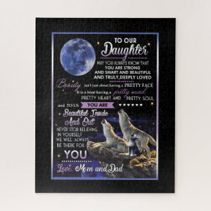 Daughter Lovers   To Our Daughter Love Mum And Dad Jigsaw Puzzle