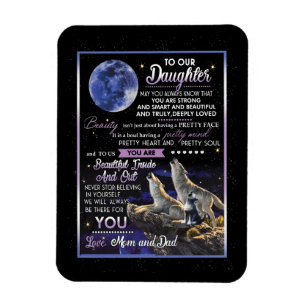 Daughter Lovers   To Our Daughter Love Mum And Dad Magnet