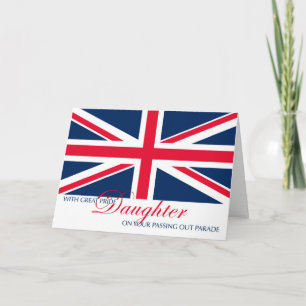 Daughter Marching in Passing Out Parade Congrats Card