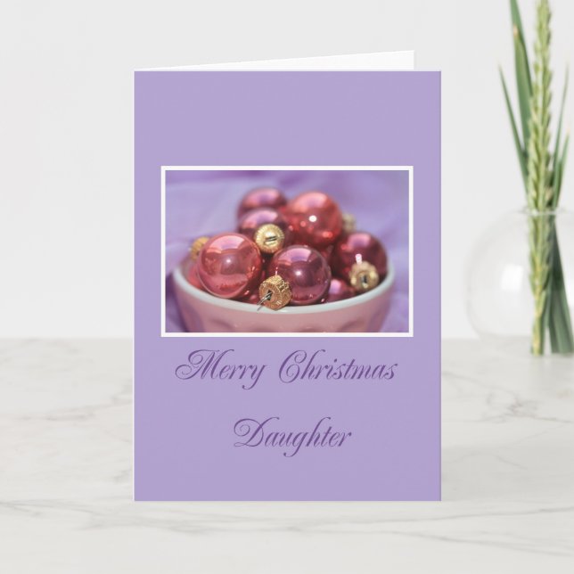 Daughter  Merry Christmas card (Front)