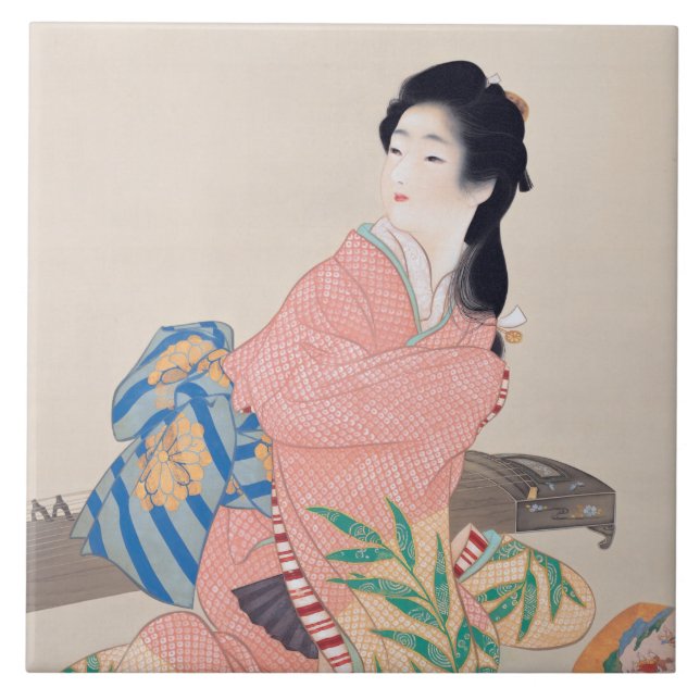 Daughter Miyuki (Beautiful Japanese Lady) (Asian) Ceramic Tile (Front)