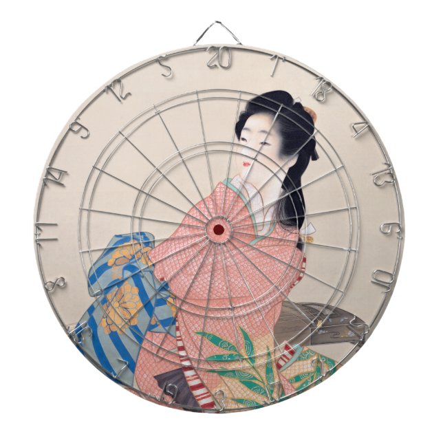 Daughter Miyuki (Beautiful Japanese Lady) (Asian) Dartboard (Front)