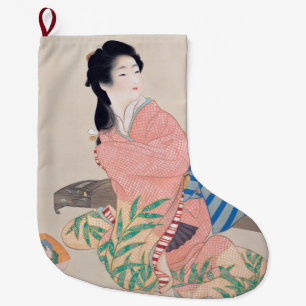 Daughter Miyuki (Beautiful Japanese Lady) (Asian) Large Christmas Stocking
