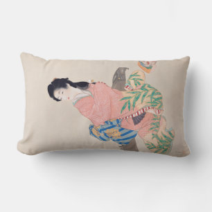 Daughter Miyuki (Beautiful Japanese Lady) (Asian) Lumbar Cushion