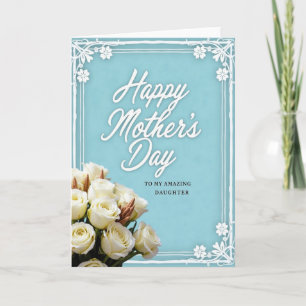 Daughter Mothers Day Floral Card