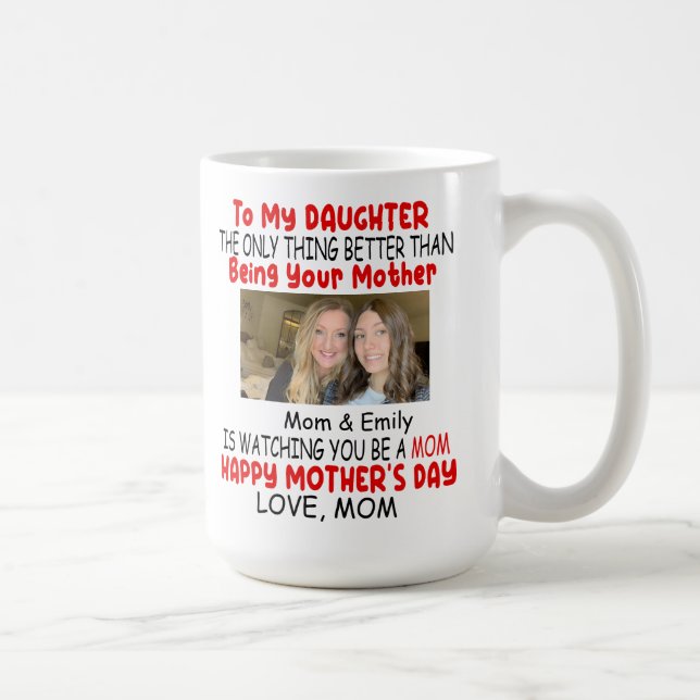 Daughter Mother's Day Gift For Daughter From Mum Coffee Mug (Right)