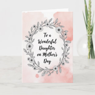 Daughter Mothers Day Tribute Card