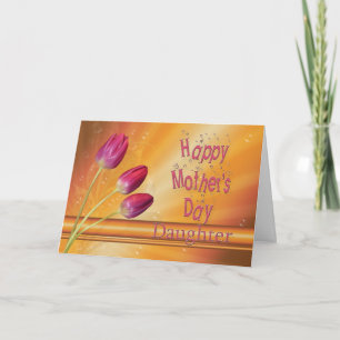 Daughter, Mother's Day, tulips full of sunshine Card