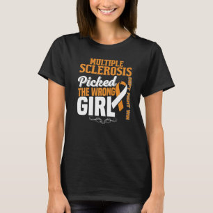 Daughter Multiple Sclerosis Awareness Ms Orange Ri T-Shirt