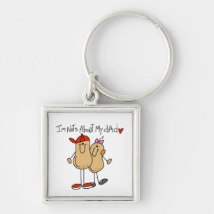 Daughter - Nuts About My Dad T-shirts and Gifts Key Ring