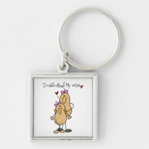 Daughter - Nuts About My Mum T-shirts and Gifts Key Ring