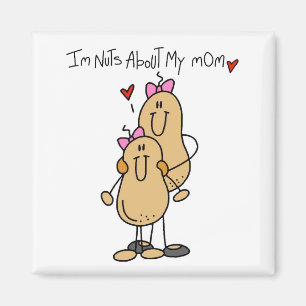 Daughter - Nuts About My Mum T-shirts and Gifts Magnet