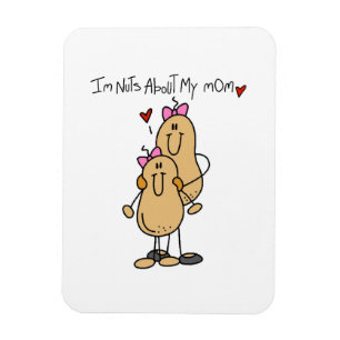 Daughter - Nuts About My Mum T-shirts and Gifts Magnet