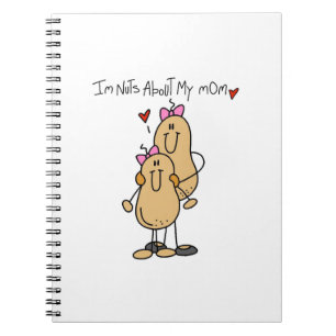 Daughter - Nuts About My Mum T-shirts and Gifts Notebook