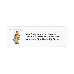 Daughter - Nuts About My Mum T-shirts and Gifts Return Address Label