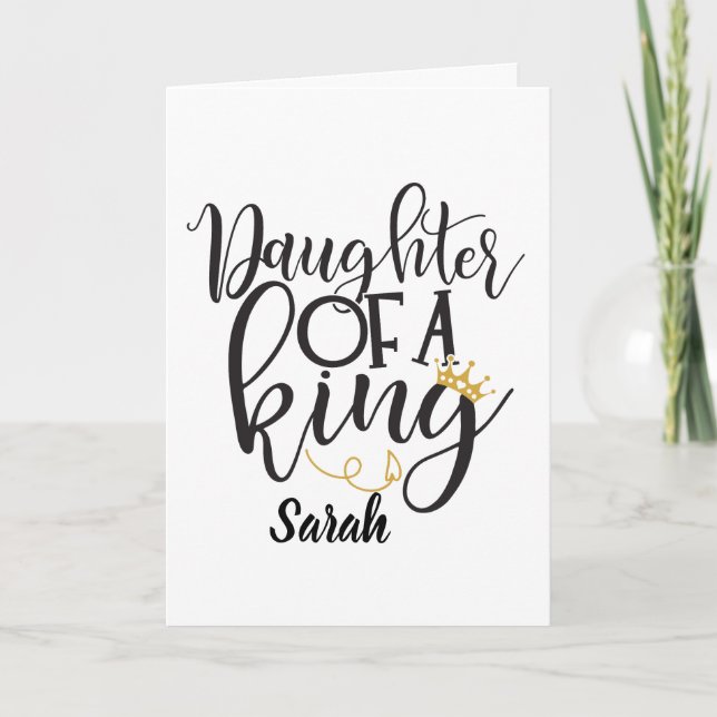 Daughter of a King  Card (Front)