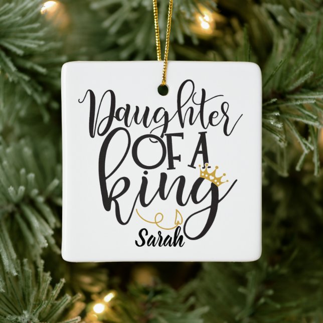Daughter of a King  Ceramic Ornament (Tree)