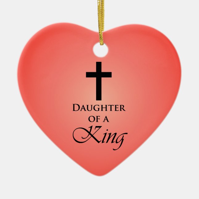 Daughter of a King Ceramic Tree Decoration (Front)