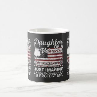 Daughter Of A Veteran Patriotic Military Family Coffee Mug