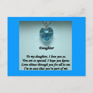 Daughter of Mine Postcard