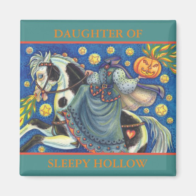 DAUGHTER OF SLEEPY HOLLOW HALLOWEEN MAGNET Square (Front)