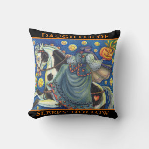 DAUGHTER OF SLEEPY HOLLOW HALLOWEEN THROW PILLOW