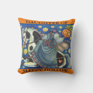 DAUGHTER OF SLEEPY HOLLOW HALLOWEEN THROW PILLOW