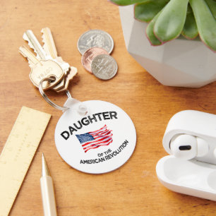 Daughter of the American Revolution DAR Heritage Key Ring