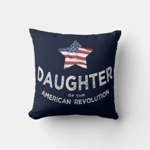 Daughter of the American Revolution DAR Star large Cushion