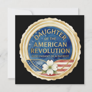 Daughter of the American Revolution Patriot USA Card