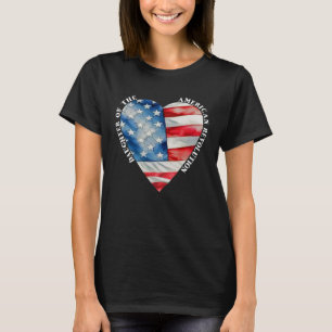 Daughter of the American Revolution USA heart arts T-Shirt