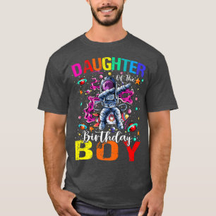 Daughter Of The Birthday Boy Astronaut Boy Space T T-Shirt
