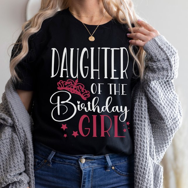 Daughter of the Birthday Girl Customised Family T-Shirt (Creator Uploaded)
