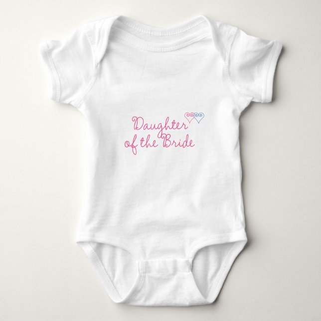 Daughter of the Bride Baby Bodysuit (Front)