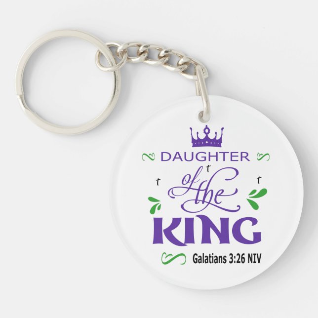 Daughter Of The King  Key Ring (Front)