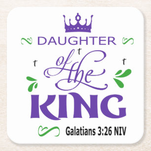 Daughter Of The King Paper Coaster