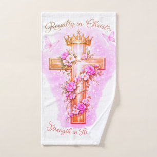 Daughter of the King-Royalty in Christ Bath Towel Set