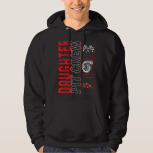 Daughter Pit Crew Car Racing Race Driver Racecar Hoodie