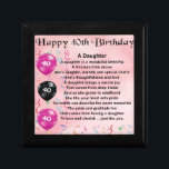 Daughter Poem  40th Birthday Gift Box<br><div class="desc">A great gift for daughter on her 40th birthday</div>