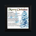 Daughter Poem - Christmas Design Gift Box<br><div class="desc">A great gift for a daughter at Christmas</div>
