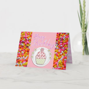 Daughter Princess Cupcake Pink Destiny's Destiny Card