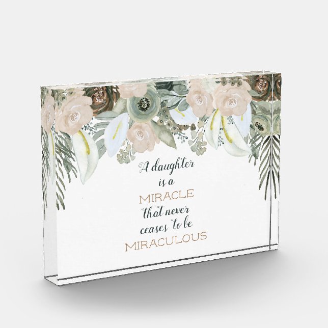 Daughter Quote Photo Block (Left)